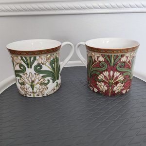 Stechcol Gracie Morris Impression Fine Bone China Coastline Coffee Tea Mugs Cups